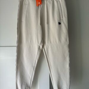 Off-White Young La Jogger Sweatpants with Side Tape and Small Logo